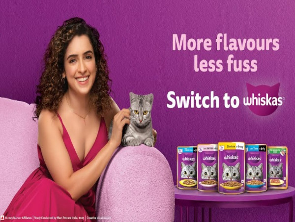  WHISKAS Brand Teams Up with Sanya Malhotra to Spotlight WHISKAS Wet Cat Food; Speaks to India's Fussy Cats in its Latest Campaign 