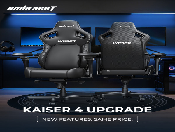  Kaiser 4 Series Evolves: AndaSeat Introduces Major Ergonomic Upgrades in Flagship Chair Line 