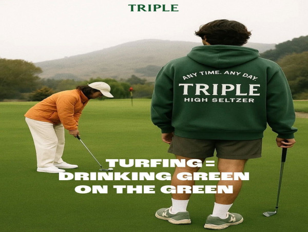  Triple THC Beverage Brand Encourages 'Choosing The Moment Over The Mission' With 'Turfing' 