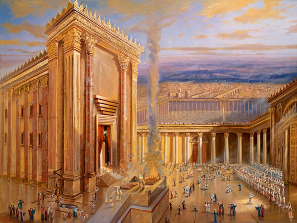  Alex Levin Brings the Jerusalem Temple to Life Through Inspiring New Series of Beis Hamikdash Paintings Bait Hamikdash 