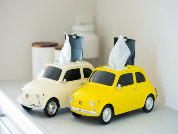 FIAT-Inspired Tissue Case Makes Debut at Nasu Classic Car Museum