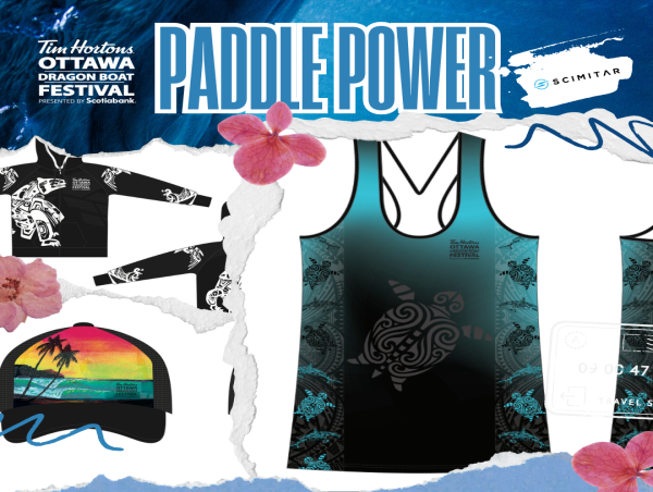  Scimitar Sports Canada Launches Exclusive 'Paddle Power' Apparel for the Tim Hortons Ottawa Dragon Boat Festival 