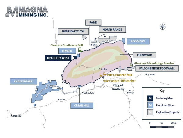  Magna Mining Announces New Drill Results from McCreedy West and Recognition from the Government of Ontario 