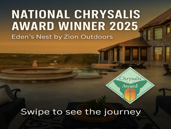 Dallas & Austin-Based Company Zion Outdoors Wins National Design Award for Backyard Transformation 