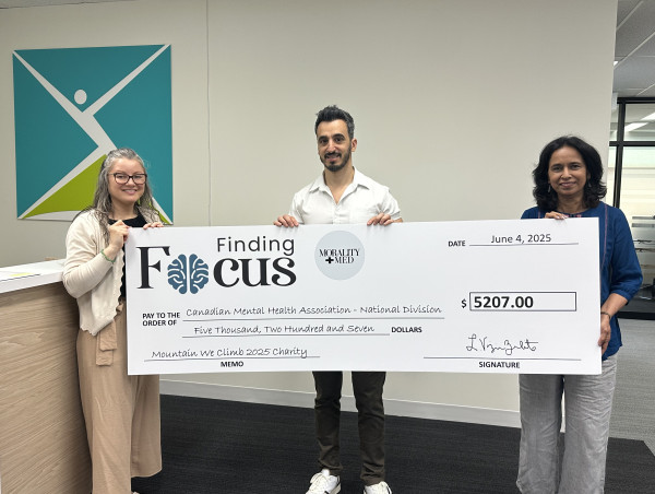  Canadians Raise Over $5,200 for Canadian Mental Health With Mount Everest Climb and Cheque Ceremony in Toronto 