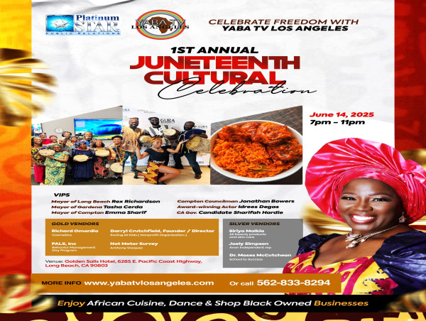  Yaba TV to Host 1st Annual Juneteenth Cultural Celebration Remembering Freedom Delayed and Honoring African Heritage 