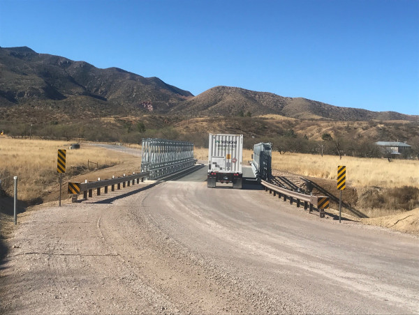  Acrow Bridge Installed to Improve Access to Mine Development Project Site in Santa Cruz County, Arizona 