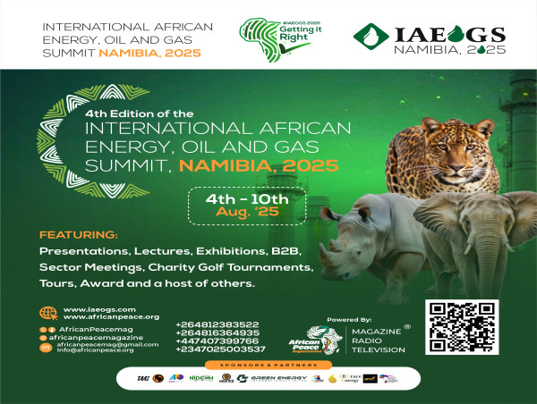 International African Energy, Oil & Gas Summit (IAEOGS) 2025 Set for August in Namibia Amid Record Investment Growth