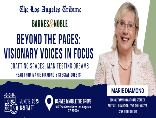  Barnes & Noble at The Grove in LA Welcomes Feng Shui Luminary Marie Diamond for a Transformational Evening on June 19 