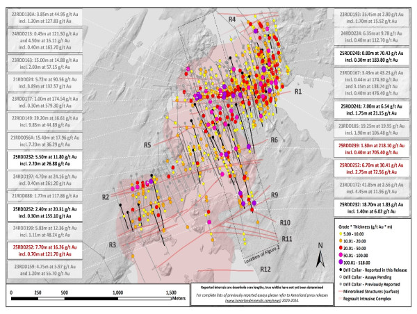  Kenorland Reports High-Grade Intercept of 30.41 g/t Au over 6.70m from 120m Step-Out on Deep R11 Vein Set at Frotet Project, Quebec 