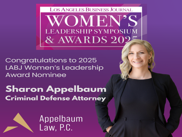  SHARON APPELBAUM RECOGNIZED IN LOS ANGELES BUSINESS JOURNAL’S WOMENS LEADERSHIP AWARDS 