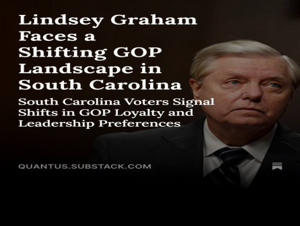  NEW QUANTUS INSIGHTS POLL: Senator Lindsey Graham Vulnerable in South Carolina, GOP Base Cracks Begin to Show 