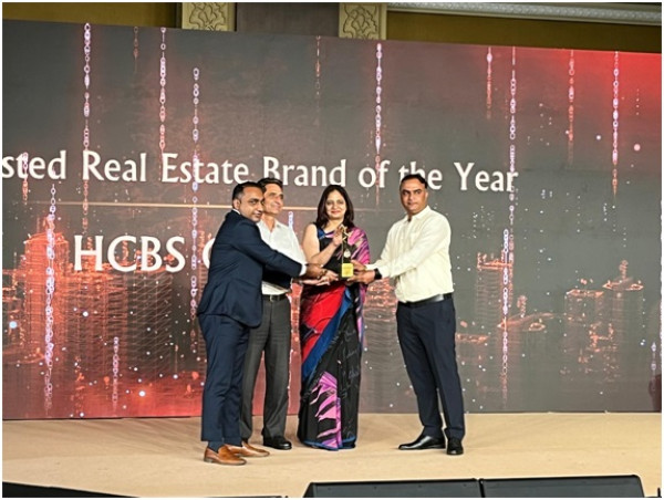  HCBS Developments Receives 'Most Trusted Real Estate Brand of the Year' at ET Now Realty Conclave & Awards-2025 