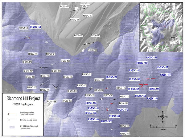  Dakota Gold Intersects 1.94 Grams per Tonne Gold over 60.0 Meters in 2025 Richmond Hill Drill Campaign 