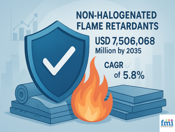  Non-Halogenated Flame Retardants Market to Reach USD 7,506,068 Million by 2035, Growing at a CAGR of 5.8% 
