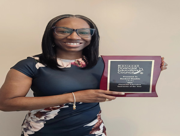  Rachael Hanible Presented with the Prestigious Financial Education Instructor of the Year Award for 2025 
