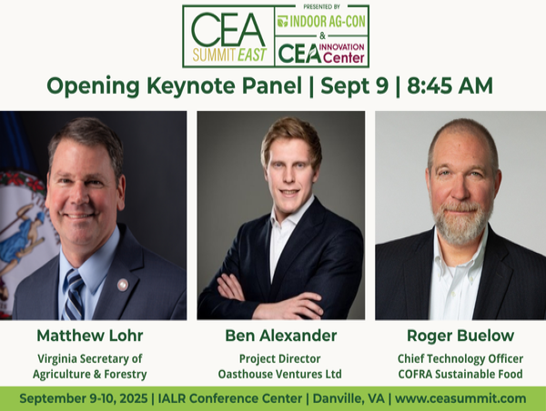  CEA Summit East 2025 Opens With Keynote on Sustainable Growth in Indoor Farming 