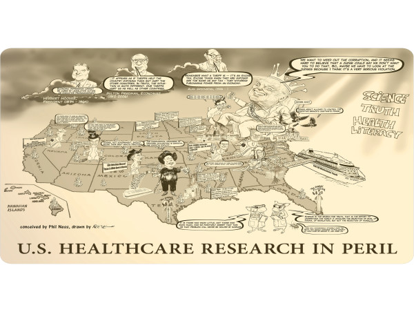  Epic Cartoon Illustrates 'U.S. Healthcare Research in Peril' 