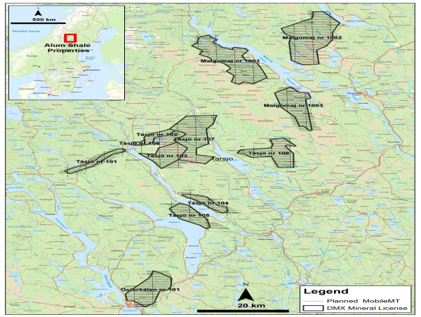  District Completes Airborne MobileMT Survey at the Viken Property and Commences MobileMT at the Alum Shale Properties in Sweden 