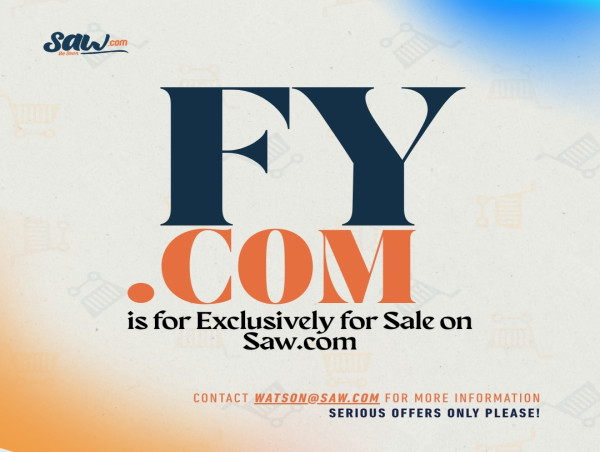  FY.com Hits the Market for the First Time — A Rare Two-Letter .COM with Strategic Global Value 