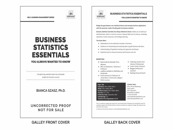  Vibrant Publishers’ Business Statistics Essentials Is Now Live on NetGalley 