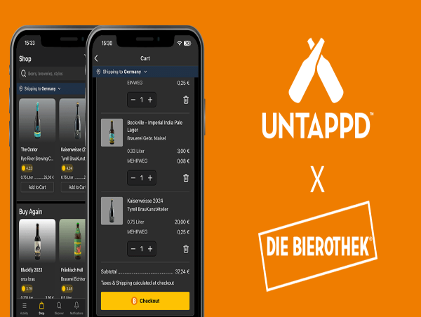 Untappd™ and Bierothek® Enter Strategic Partnership to Expand Untappd Shop Availability in Nine New Countries