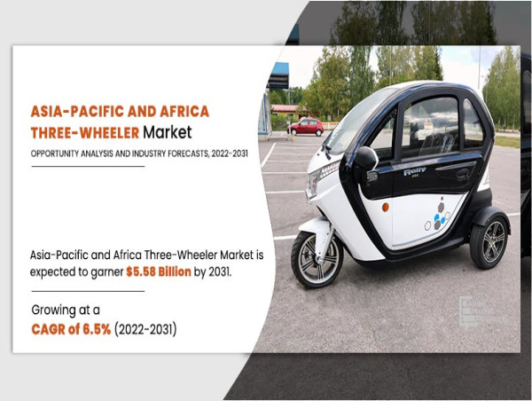  Three-Wheeler Revolution: Asia-Pacific and Africa Market Set to Accelerate to $5.58 Billion by 2031, Reports AMR 