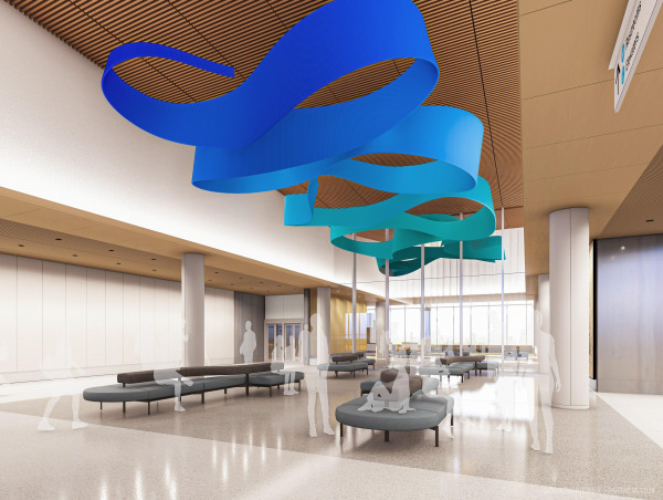 Huether’s ‘The River’ Selected for Public Art Installation In New Des Moines International Airport Terminal