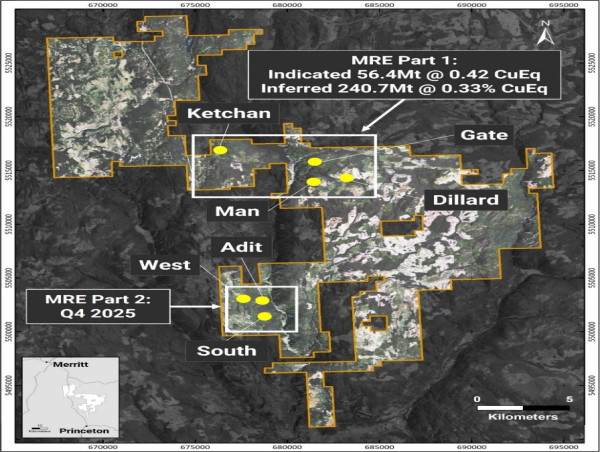  Kodiak Reports Initial Mineral Resource Estimate on Four of Seven Mineralized Zones at the MPD Copper-Gold Project 