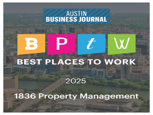  1836 Property Management Recognized as #1 in ABJ Best Places to Work Award’s Micro Category 
