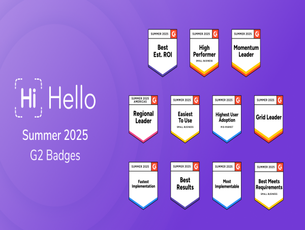  HiHello Recognized in 67 G2 Reports with 24 Badges, Reinforcing Leadership as the Professional Presence Platform 