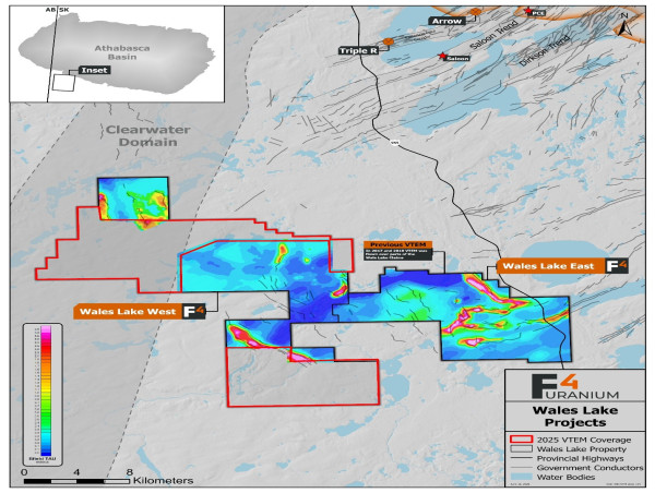  F4 Commences VTEM Survey at Wales Lake 