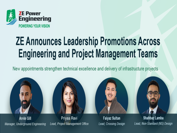 ZE Power Engineering Announces Leadership Promotions Across Engineering and Project Management Teams