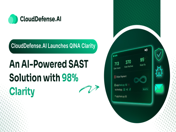  CloudDefense.AI Launches QINA Clarity: An AI-Powered SAST Solution with 98% Clarity 