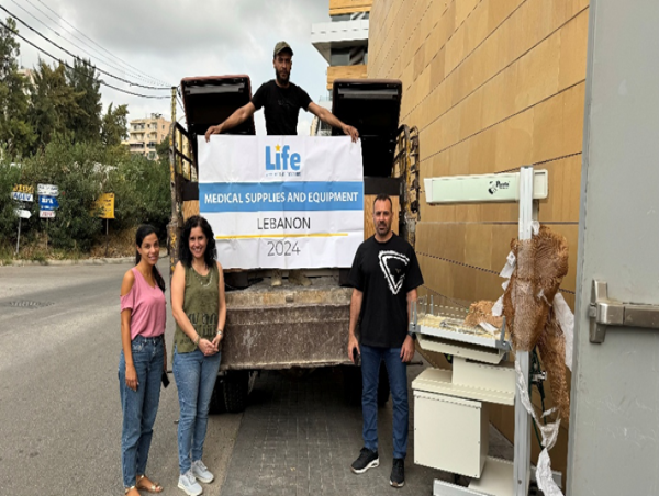  Responding to Lebanon’s Crisis, Life for Relief and Development Delivers Medical Equipment to Healthcare Facilities 