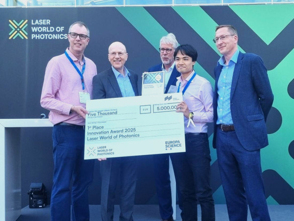Pi Imaging wins the Innovation Award 2025 at Laser World of Photonics