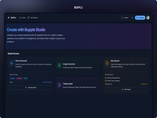 Bupple Launches Version 2: A Major Upgrade In Social Media Content Creation