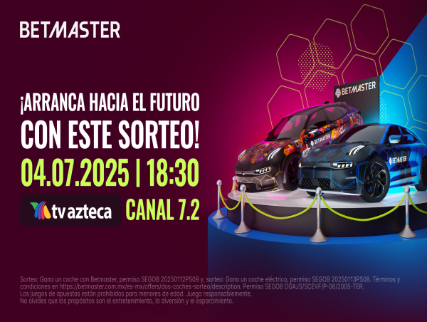 ¡Prepárate para Ganar en Grande! Betmaster te trae un Espectacular Sorteo en Vivo con Dos Autos de Lujo en TV Azteca