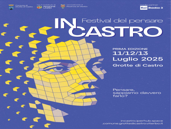  DAL 11 AL 13 LUGLIO ECCO 'INCASTRO – IL FESTIVAL DEL PENSARE' SUL LAGO DI BOLSENA 