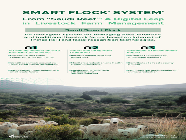 Reef Saudi Implements 'Smart Flock' System for the First Time in Intensive Livestock Farming Using IoT