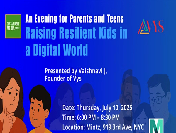  Sustainable Media Center to Host Seminar: 'Raising Resilient Kids in a Digital World' 