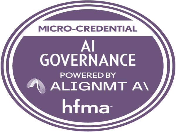  AHVAP Executive Director earns credential in Artificial Intelligence Governance from HFMA 