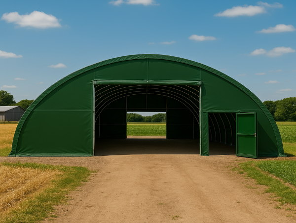  Flexible Rundbogenhalle jetzt verfügbar – ideal für Industrie und Landwirtschaft 