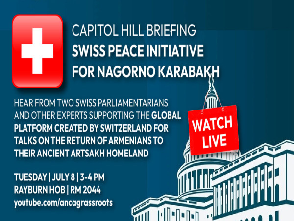 Swiss-Led Delegation Arrives in Washington DC to Advance Peace and Protected Return for Artsakh Armenians