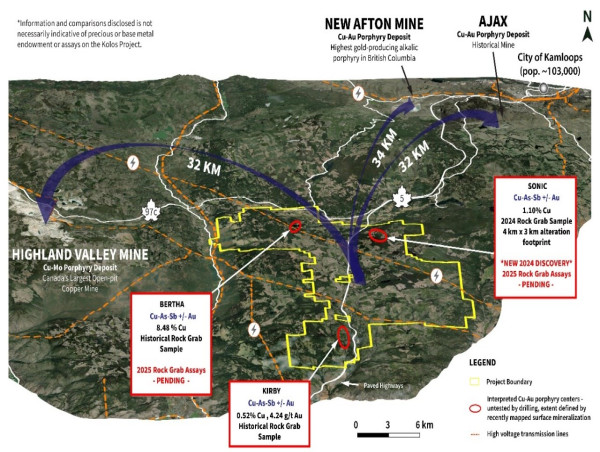 Torr Metals Advances Kolos Project with IP Survey Underway at High-Grade Bertha Copper Target