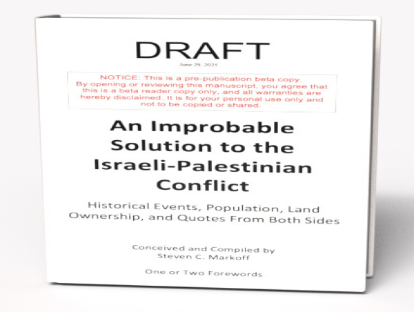 Author Seeks Thoughtful Early Readers for Bold New Take on Israeli-Palestinian Conflict