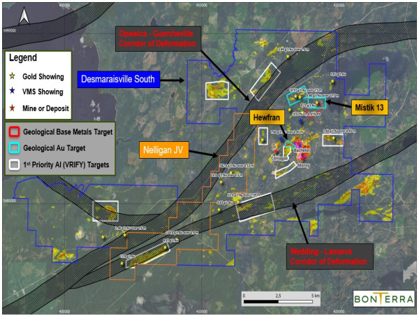 Bonterra Announces 2025 Exploration Plans at its 100% Owned Desmaraisville South Project