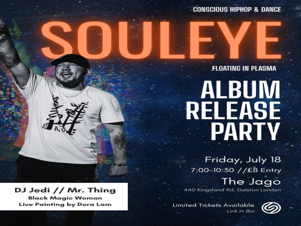Alanis Morissette’s Husband Souleye Announces First-Ever Solo London Performance — July 18 at The Jago • Dalston
