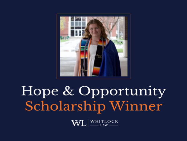 Leesburg, VA Personal Injury Firm Awards $1,500 to First Winner of Hope and Opportunity Scholarship