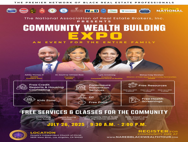 NAREB Presents Los Angeles Community Wealth Building Day on Saturday, July 26